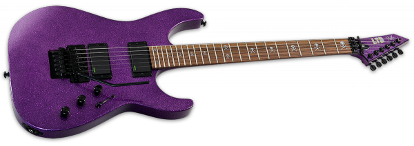 Solid body elektrische gitaar Ltd Kirk Hammett KH-602 - purple sparkle