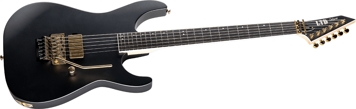 Ltd M-1001 Floyd Rose H Eb - Charcoal Metallic Satin - Metalen elektrische gitaar - Variation 2
