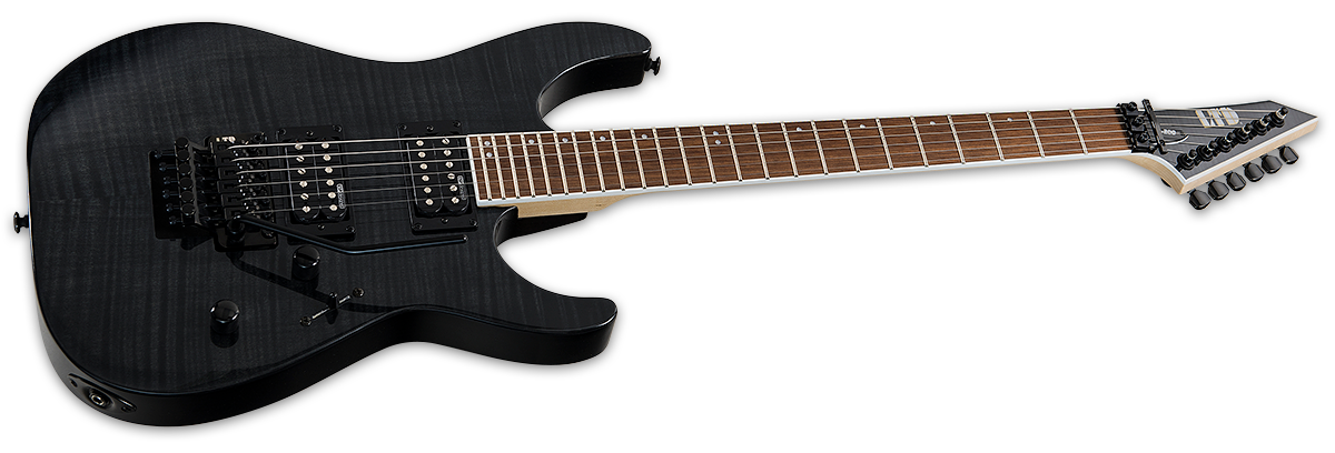 Ltd M-200fm Hh Fr Jat - See Thru Black - Elektrische gitaar in Str-vorm - Variation 1