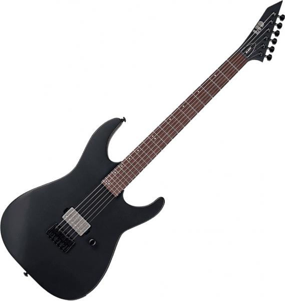 Solid body elektrische gitaar Ltd M-201HT - Black satin