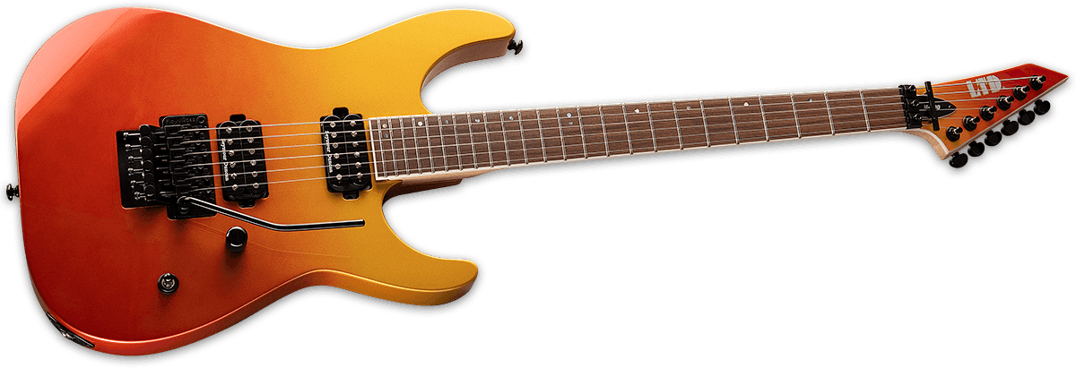 Ltd M-400 Hh Seymour Duncan Fr Pf - Solar Fade Metallic - Elektrische gitaar in Str-vorm - Variation 1