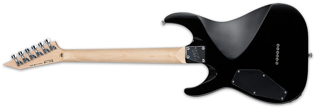 Ltd Mh-10 Kit Hh Ht Jat +housse - Black - Elektrische gitaar in Str-vorm - Variation 1