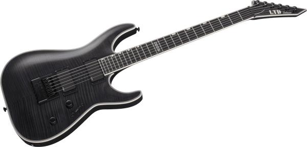Solid body elektrische gitaar Ltd MH-1000 Evertune - see thru black