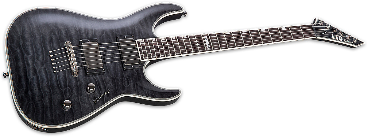 Ltd Mh-1001nt Hh Emg Ht Rw - See Thru Black - Elektrische gitaar in Str-vorm - Variation 2