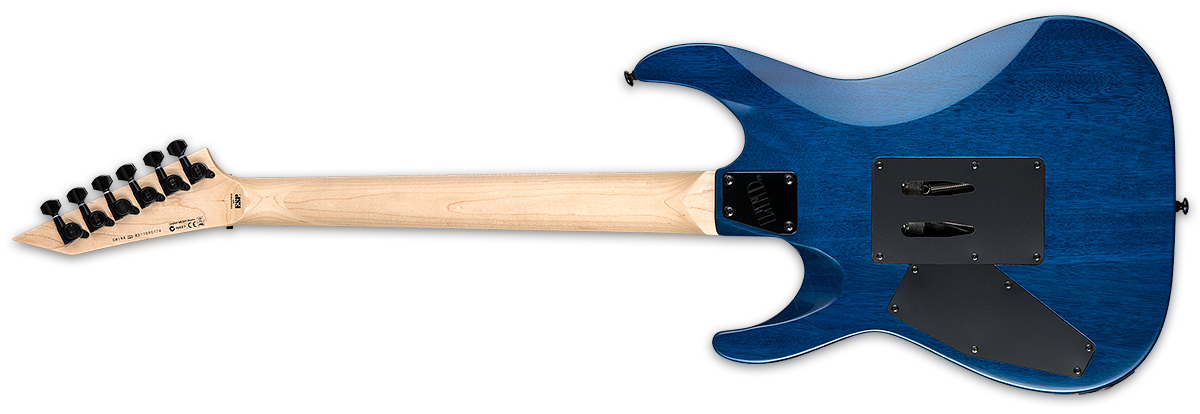 Ltd Mh203qm Hss Fr Mn - See Thru Blue - Elektrische gitaar in Str-vorm - Variation 2