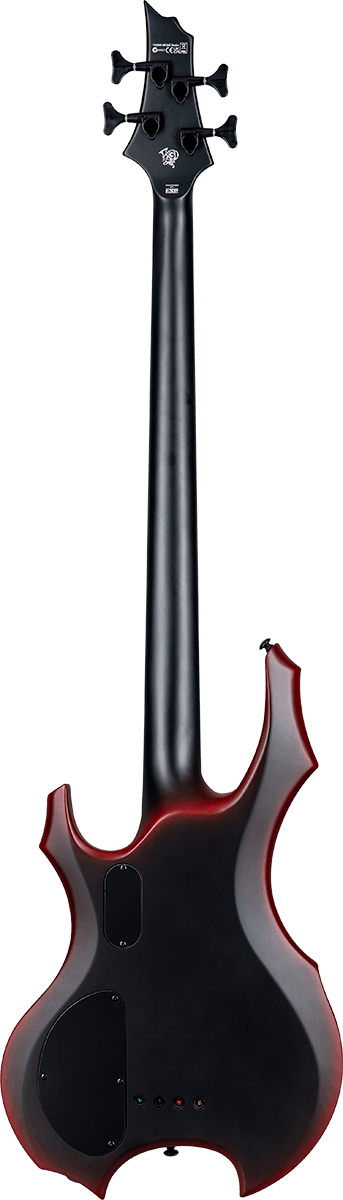 Ltd Orion Fred Leclercq Signature Emg Eb - Black Red Burst Satin - Solid body elektrische bas - Variation 1