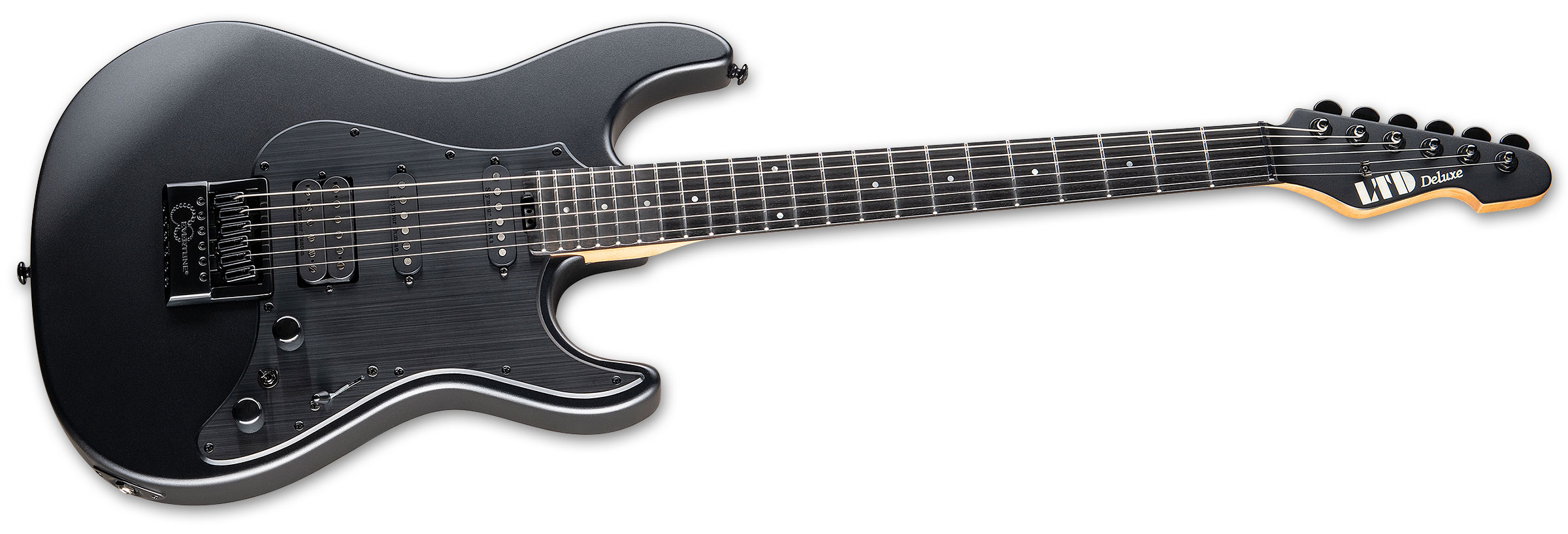 Ltd Sn-1000 Evertune Hss Seymour Duncan Ht Eb - Charcoal Metallic Satin - Elektrische gitaar in Str-vorm - Variation 1