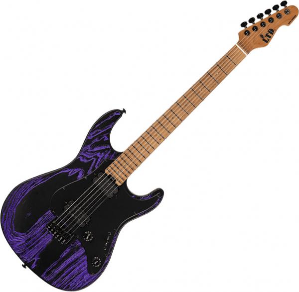 Solid body elektrische gitaar Ltd SN-1000HT - Purple blast