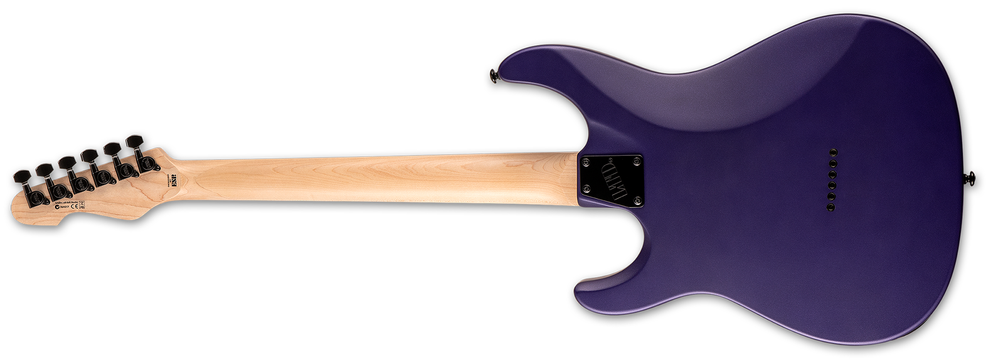 Ltd Sn-200ht Hh Ht Mn - Dark Metallic Purple Satin - Elektrische gitaar in Str-vorm - Variation 2