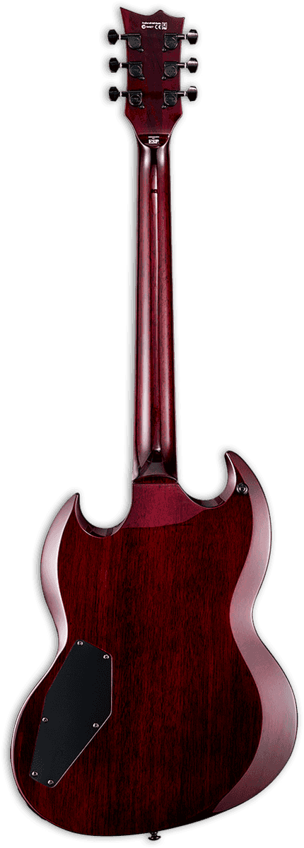Ltd Viper-256 - See Thru Black Cherry - Guitarra eléctrica de doble corte. - Variation 1
