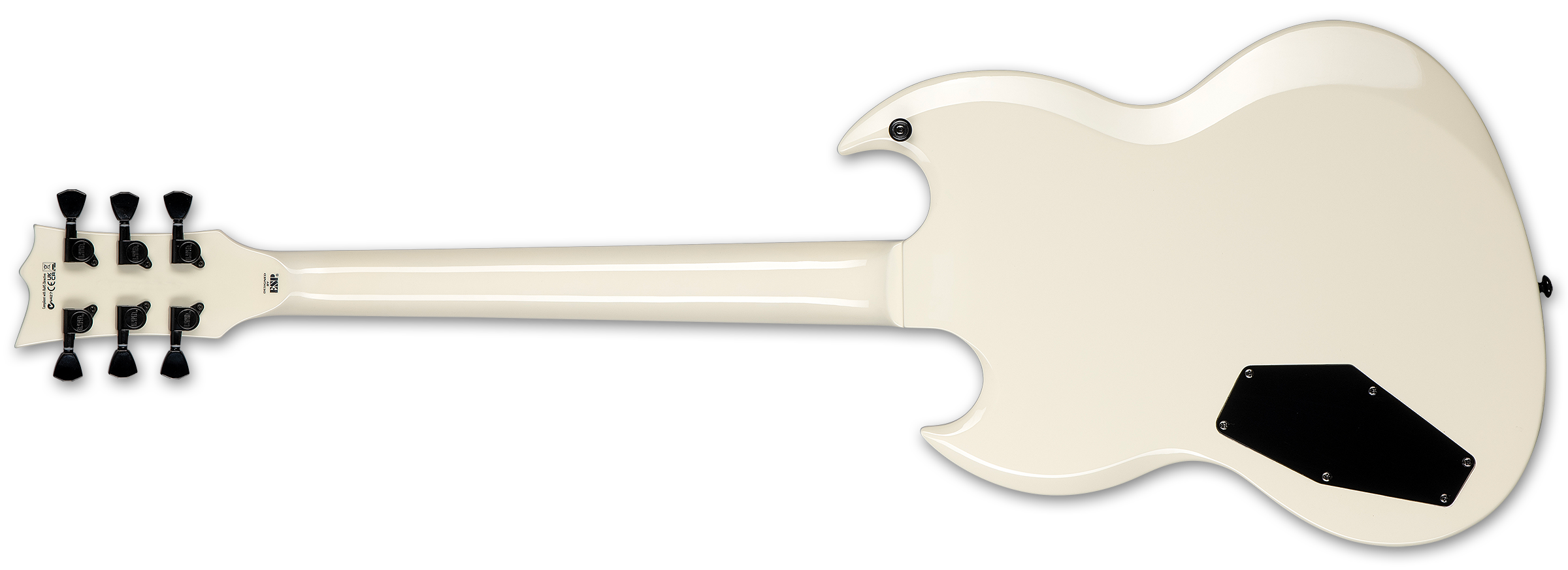 Ltd Viper-256 Hh Jat - Olympic White - Metalen elektrische gitaar - Variation 1