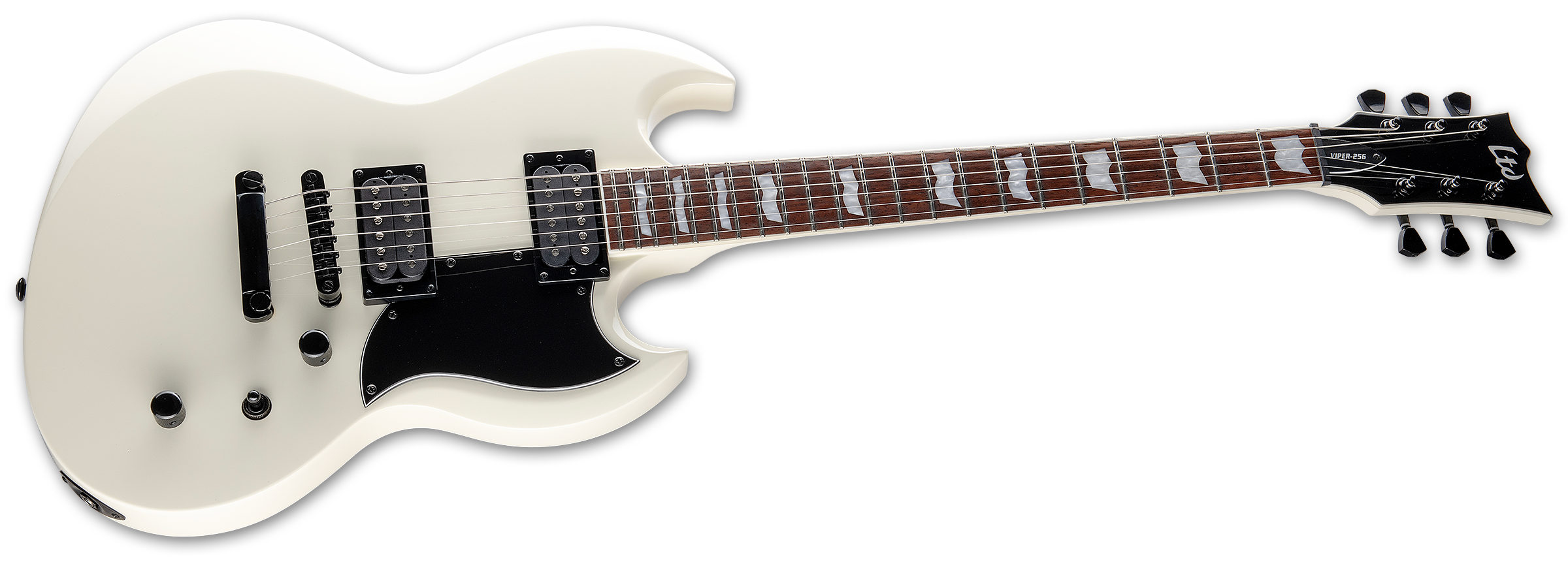 Ltd Viper-256 Hh Jat - Olympic White - Metalen elektrische gitaar - Variation 2
