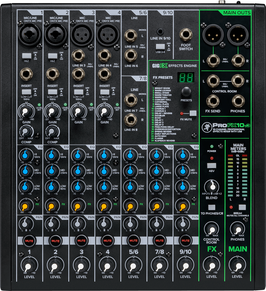 Mackie Profx 10v3 - Analoge Mengtafel - Main picture