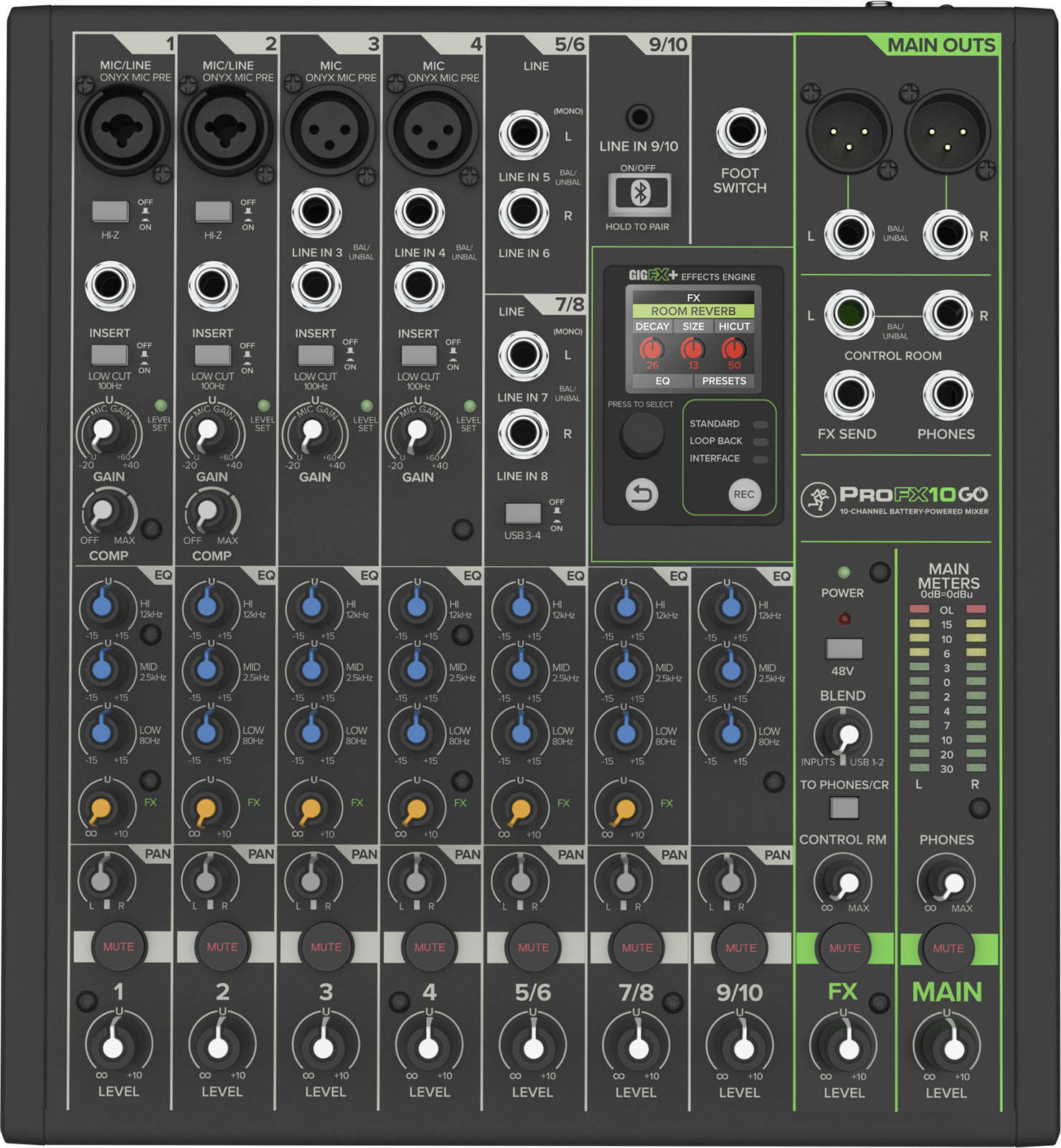 Mackie Profx10go - Analoge Mengtafel - Main picture