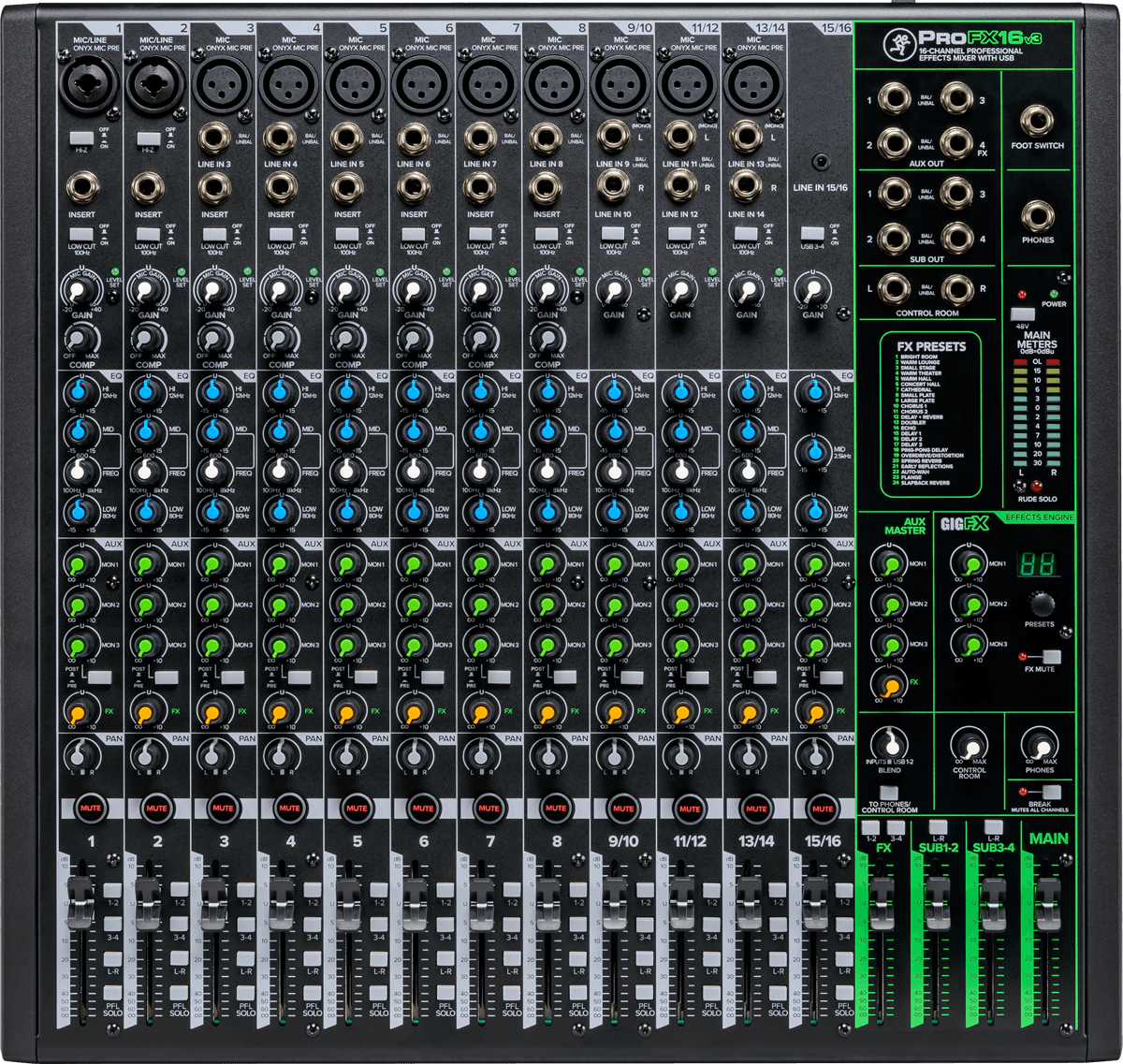 Mackie Profx16 V3 - Analoge Mengtafel - Main picture