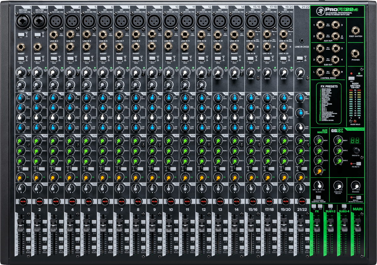 Mackie Profx22 V3 - Analoge Mengtafel - Main picture