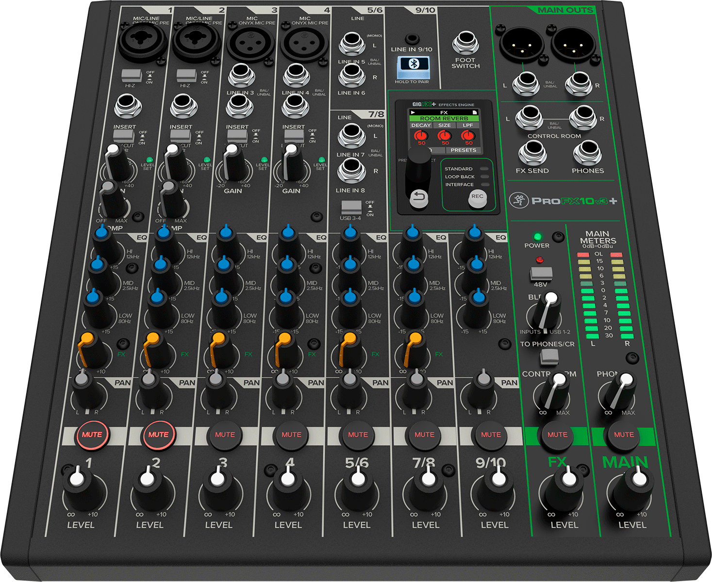 Mackie Profx 10 V3+ - Analoge Mengtafel - Variation 2