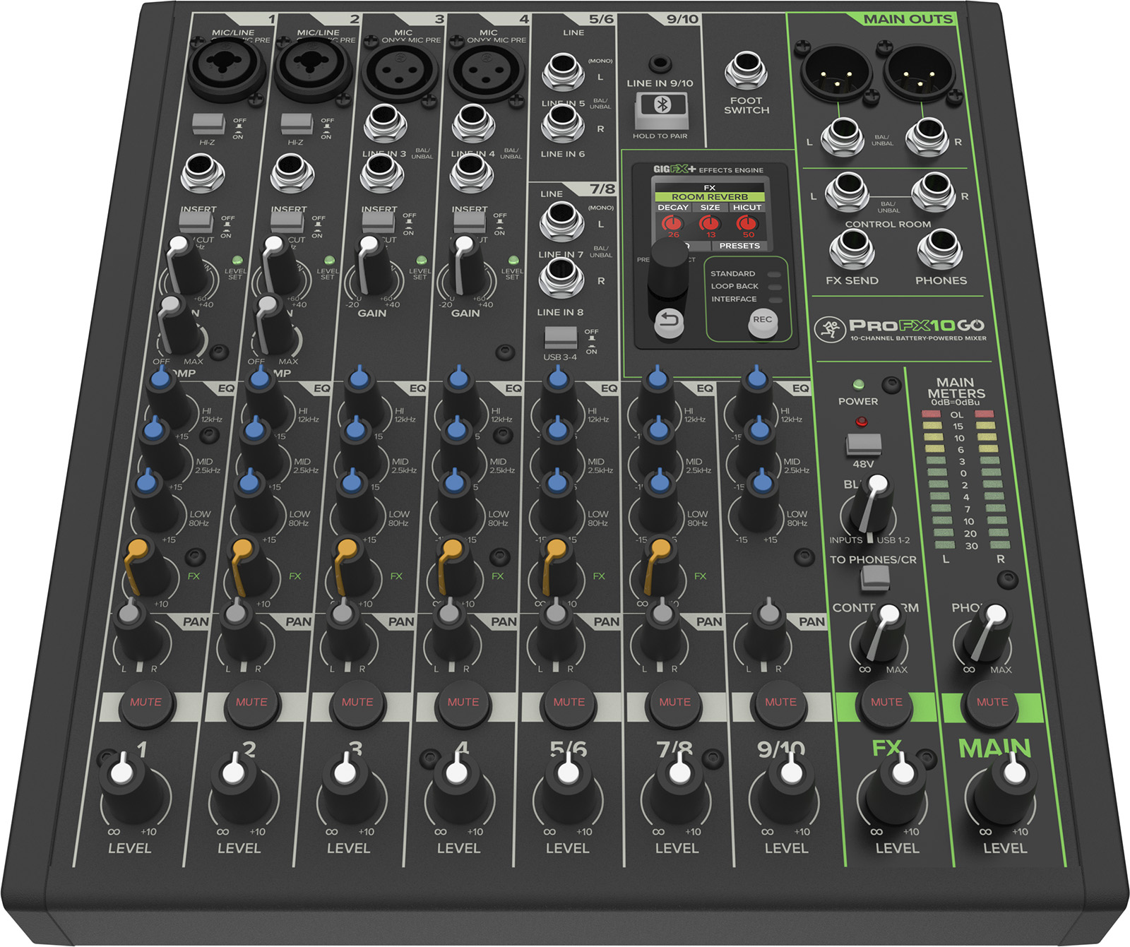 Mackie Profx10go - Analoge Mengtafel - Variation 4