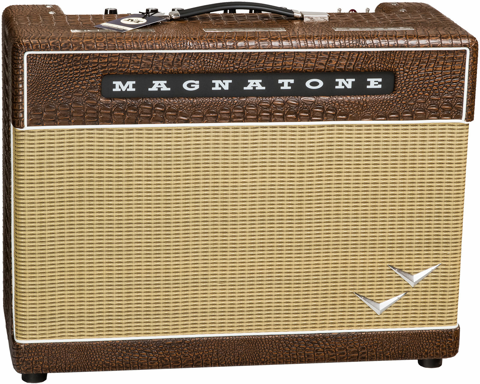 Magnatone Master Collection Super Fifty-nine M-80 Combo 45w 2x12 Croc Ostridge Brown - Combo voor elektrische gitaar - Main picture