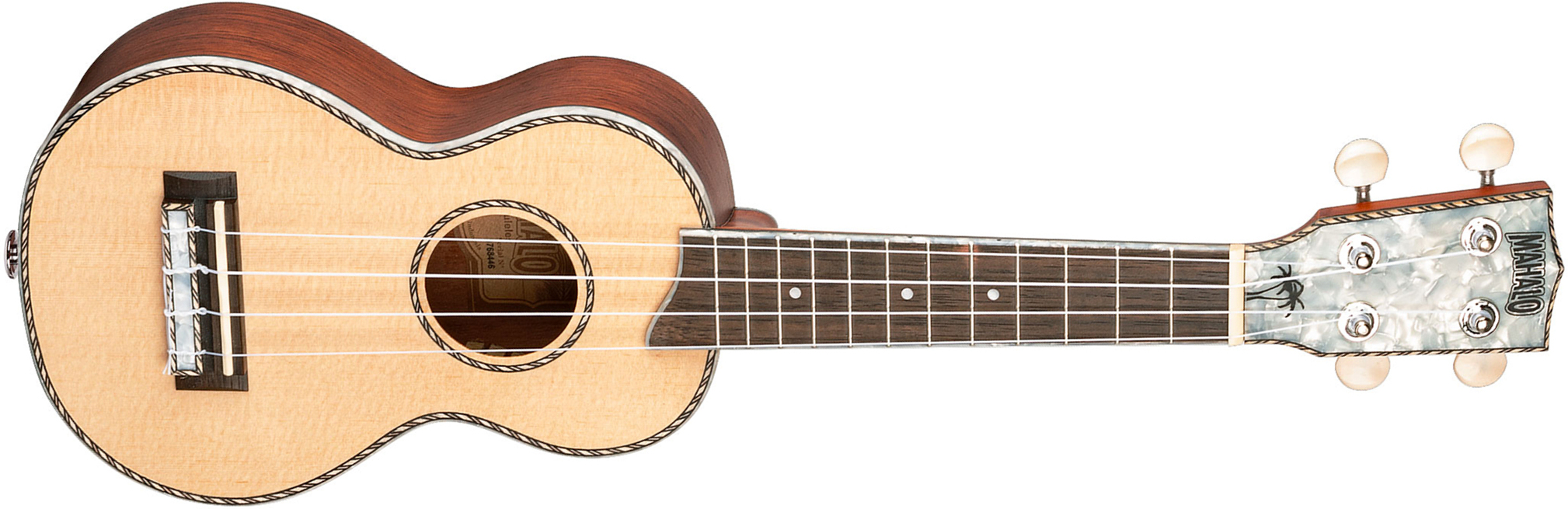 Mahalo Mp1e Pearl Soprano Epicea Acajou Eb - Natural Matt - Ukulele - Main picture