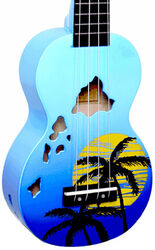 Ukulele Mahalo Designer MD1HABUB Soprano +Bag - Hawaï blue burst