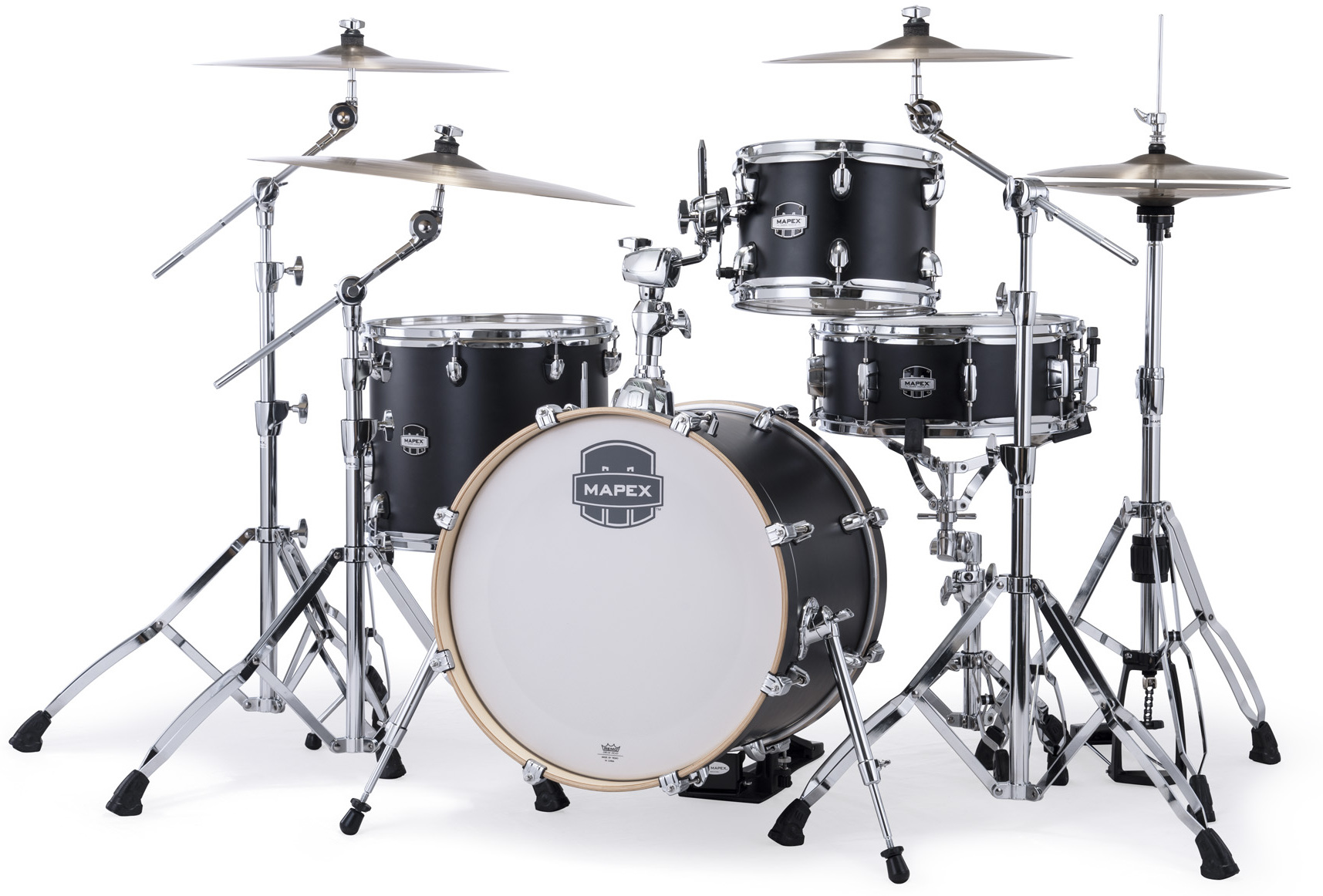 Mapex Mars Maple 18'' / 4f - 4 FÛts - Matte Black - Jazz drumstel - Main picture