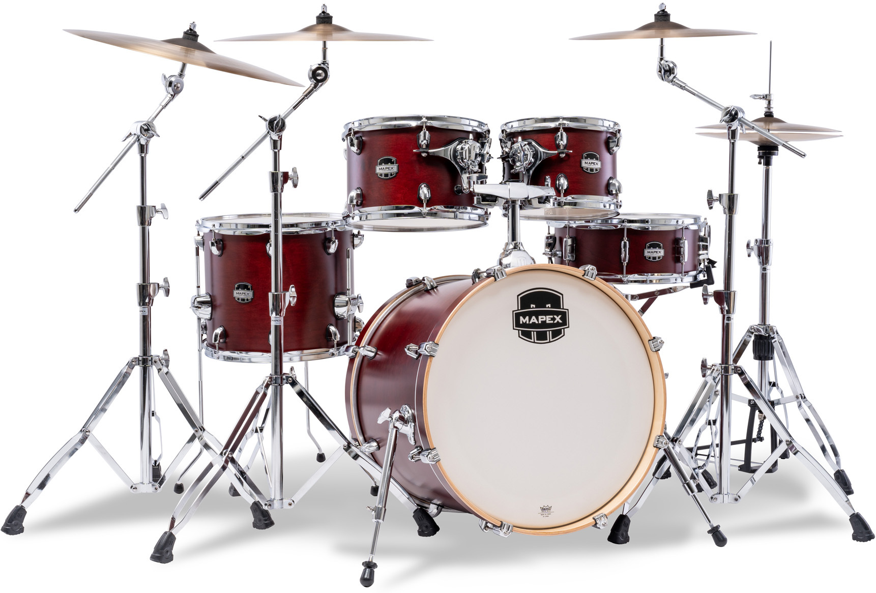 Mapex Mars Maple 20'' / 5f - 5 FÛts - Merlot Satin - Fusion drumstel - Main picture