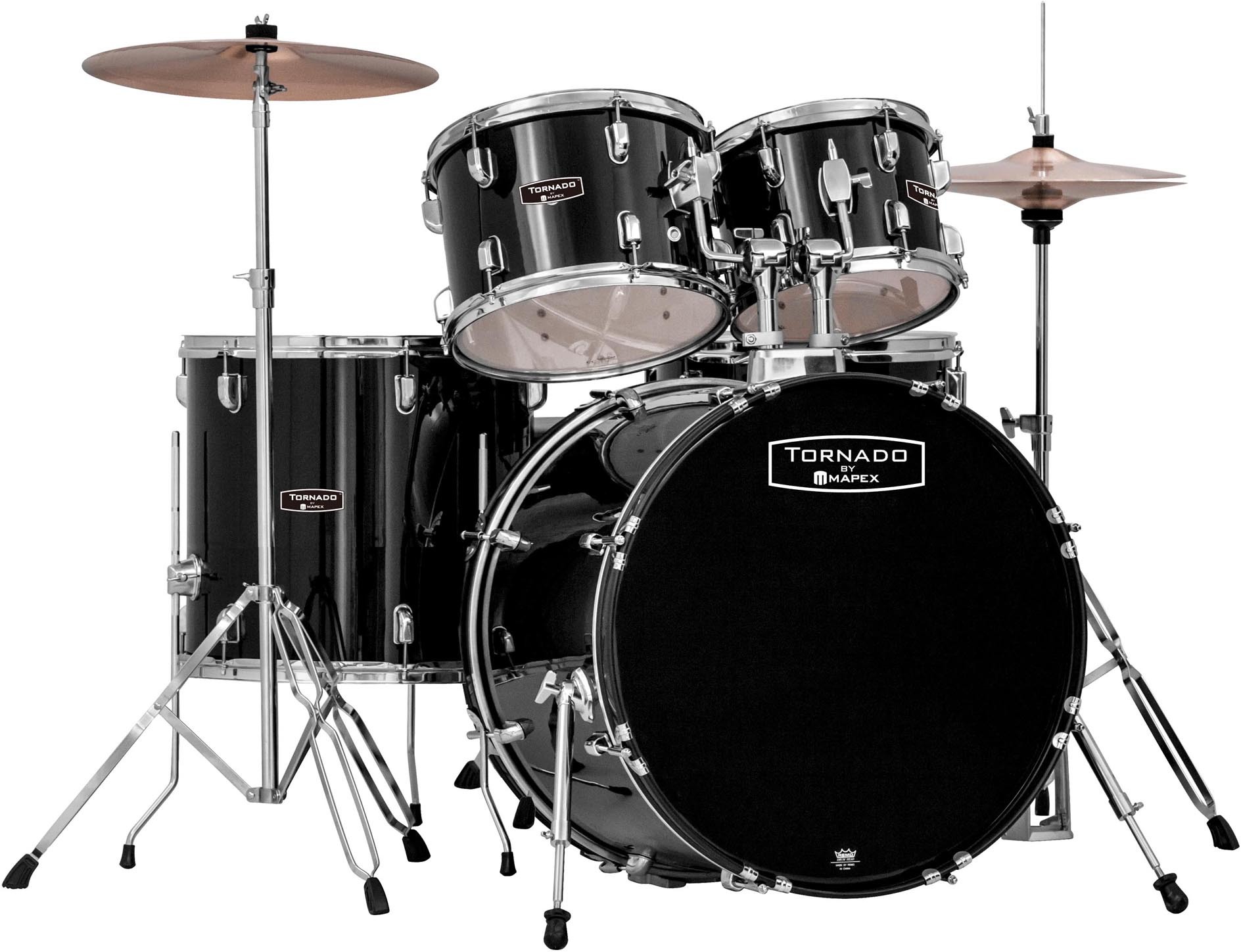 Mapex Tnd5294ftcdk Tornado Standard 22 - 5 FÛts - Black - Fusion drumstel - Main picture