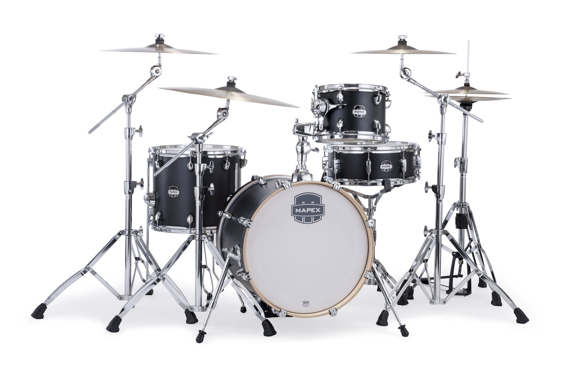 Mapex Mars Maple 18'' / 4f - 4 FÛts - Matte Black - Jazz drumstel - Variation 2