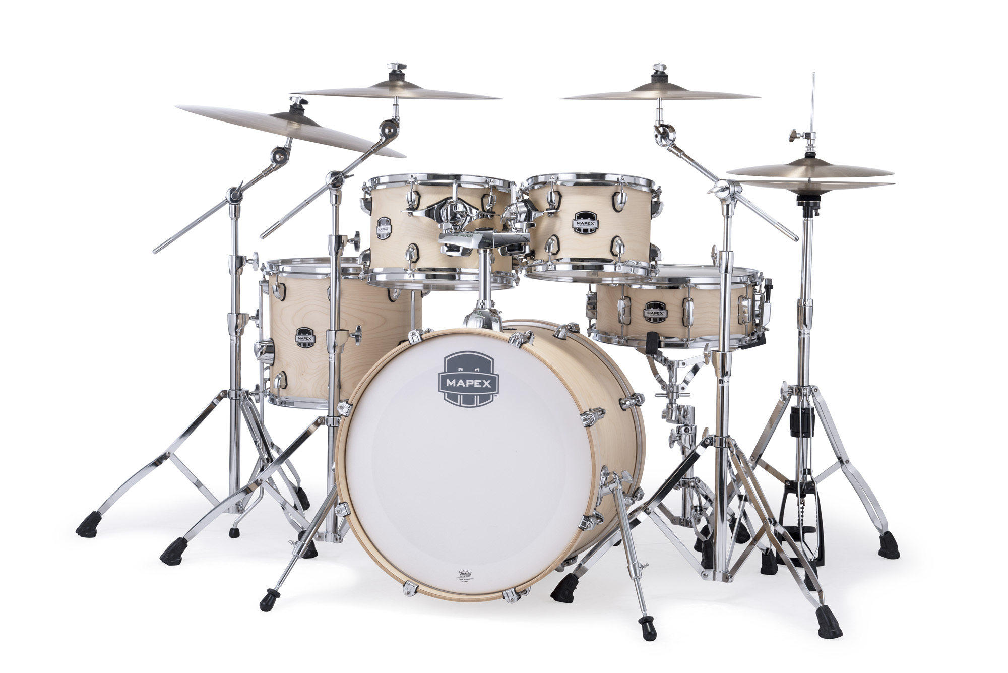 Mapex Mars Maple 20'' / 5f - 5 FÛts - Natural Satin - Fusion drumstel - Variation 1