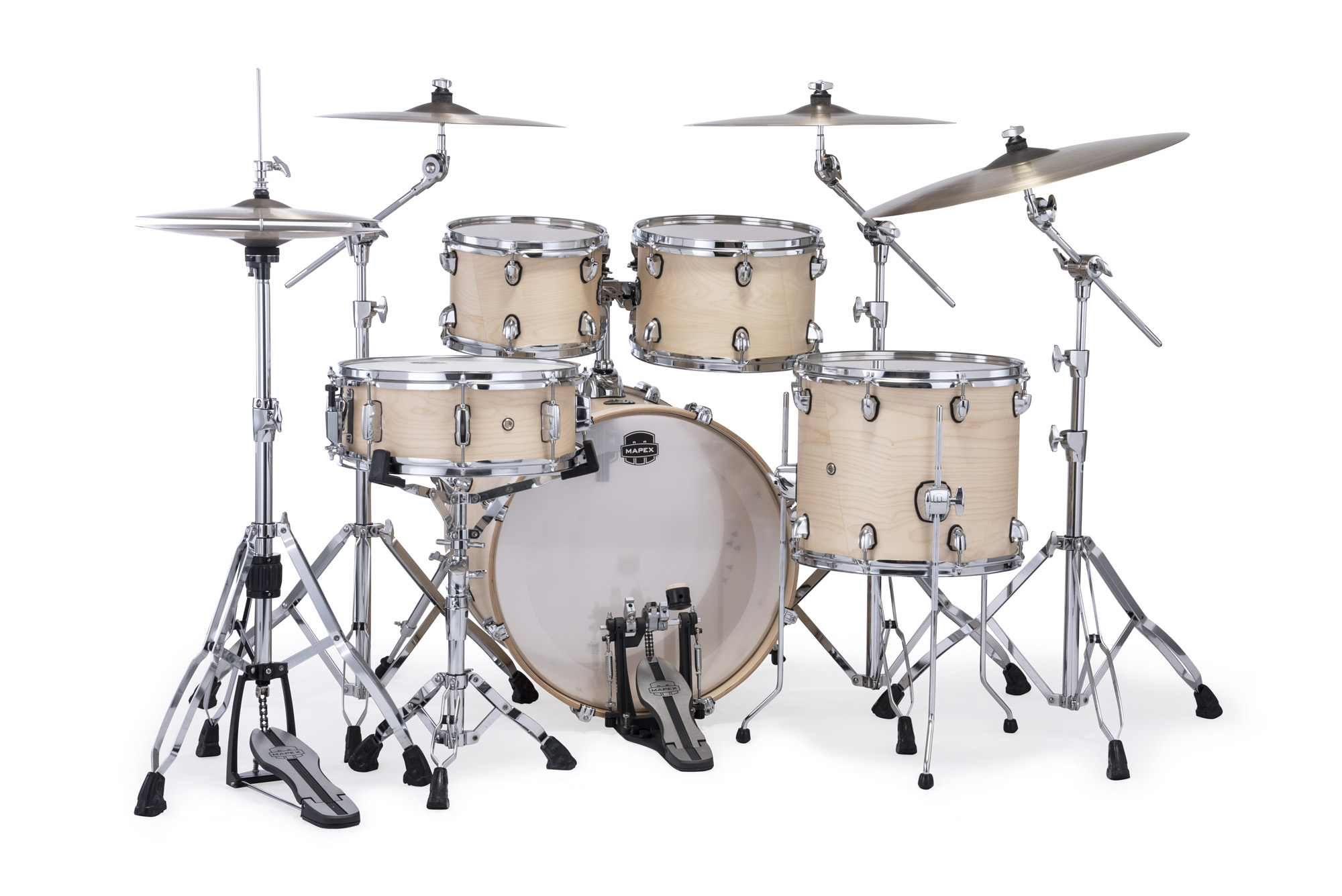 Mapex Mars Maple 20'' / 5f - 5 FÛts - Natural Satin - Fusion drumstel - Variation 2