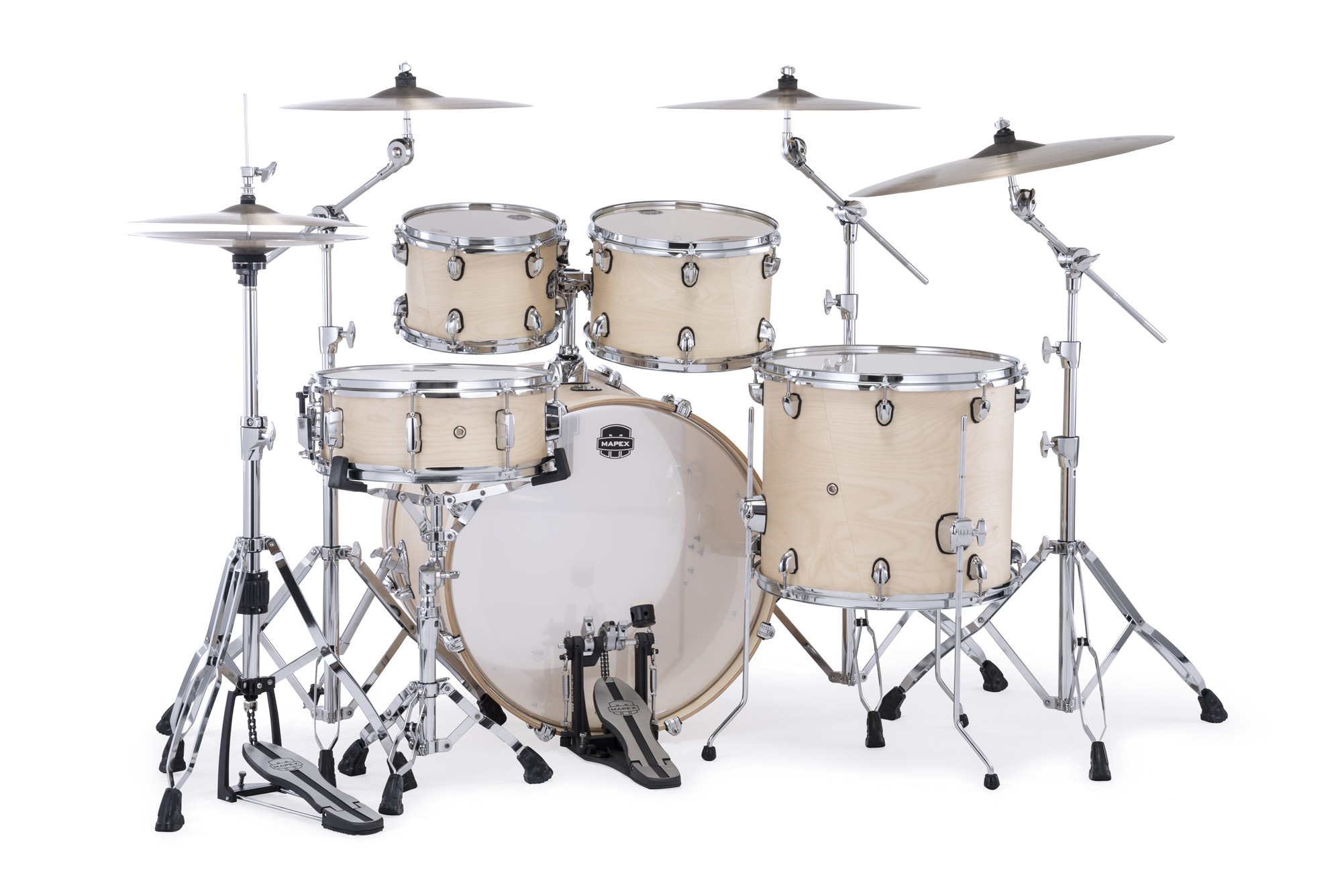 Mapex Mars Maple 22'' / 5f - 5 FÛts - Natural Satin - Rock drumstel - Variation 2