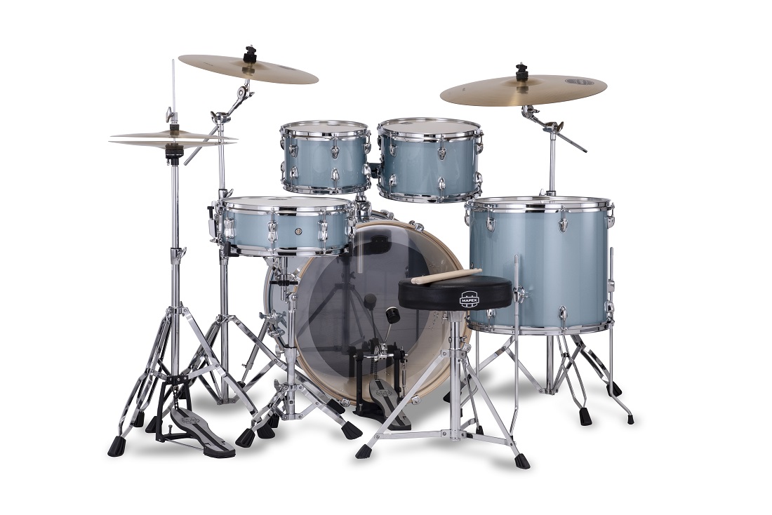 Mapex Venus Rock 22'' - 5 FÛts - Aqua Blue Sparkle - Rock drumstel - Variation 1