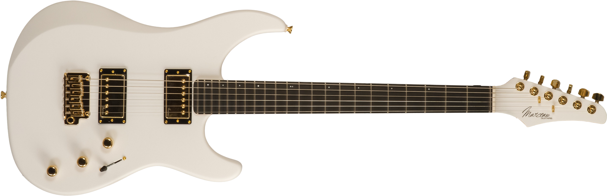 Marceau Guitars Fascinante Standard 2h Trem Ric #s17324 - Arctic White Satin - Elektrische gitaar in Str-vorm - Main picture