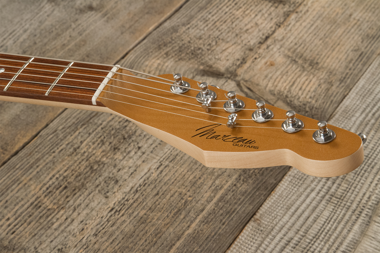 Marceau Guitars Deferlante Standard 2s Trem Pf #s71524 - Copper - Retro-rock elektrische gitaar - Variation 9