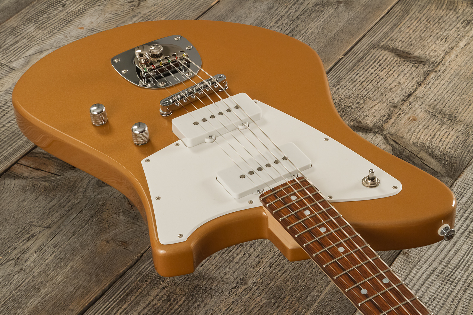 Marceau Guitars Deferlante Standard 2s Trem Pf #s71524 - Copper - Retro-rock elektrische gitaar - Variation 2