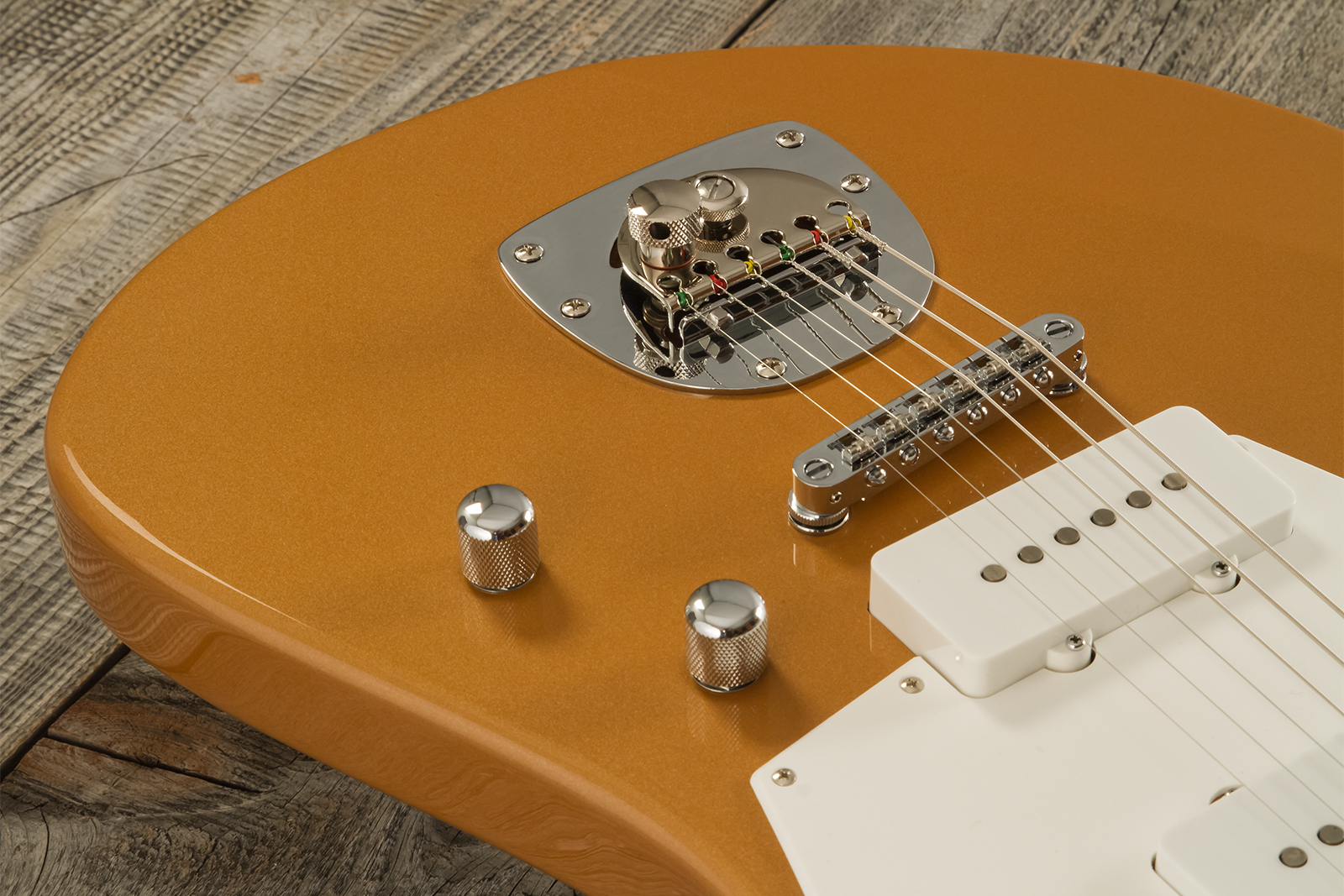 Marceau Guitars Deferlante Standard 2s Trem Pf #s71524 - Copper - Retro-rock elektrische gitaar - Variation 3