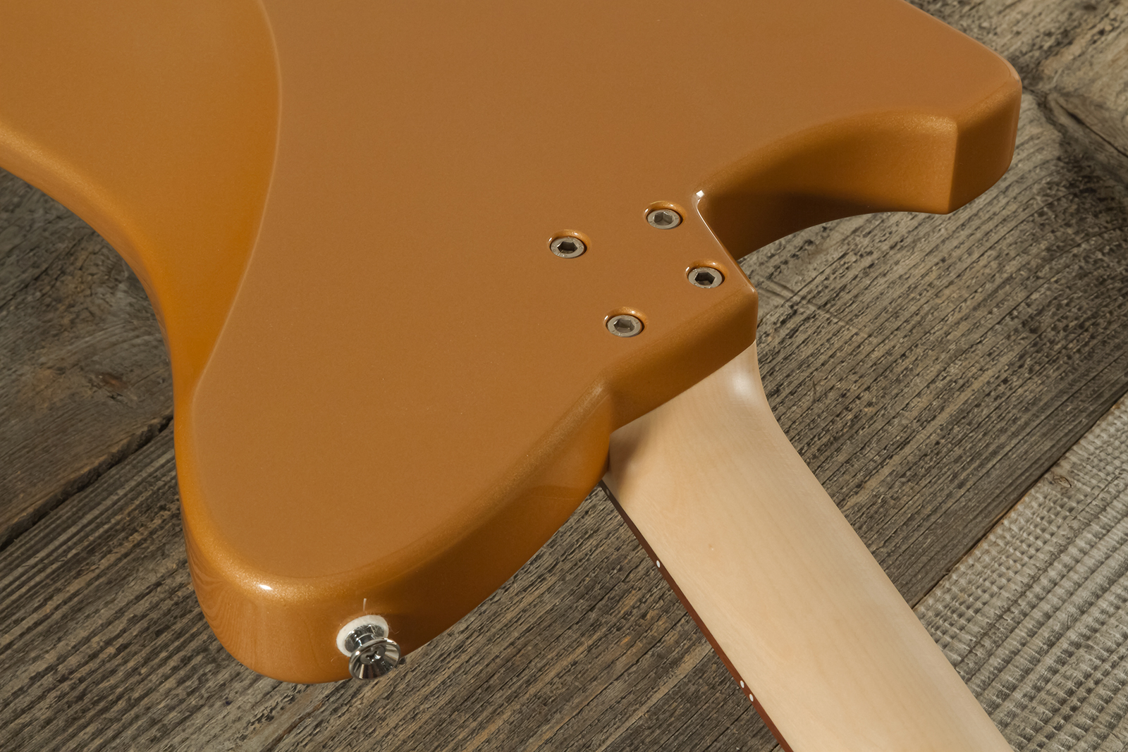 Marceau Guitars Deferlante Standard 2s Trem Pf #s71524 - Copper - Retro-rock elektrische gitaar - Variation 7
