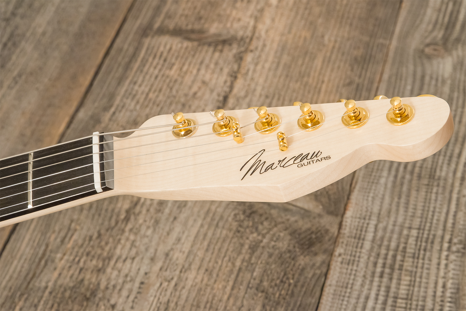 Marceau Guitars Elegante Custom Traditional Sh Ht Mn #t316024 - Black - Televorm elektrische gitaar - Variation 9