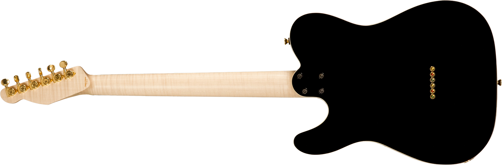 Marceau Guitars Elegante Custom Traditional Sh Ht Mn #t316024 - Black - Televorm elektrische gitaar - Variation 1