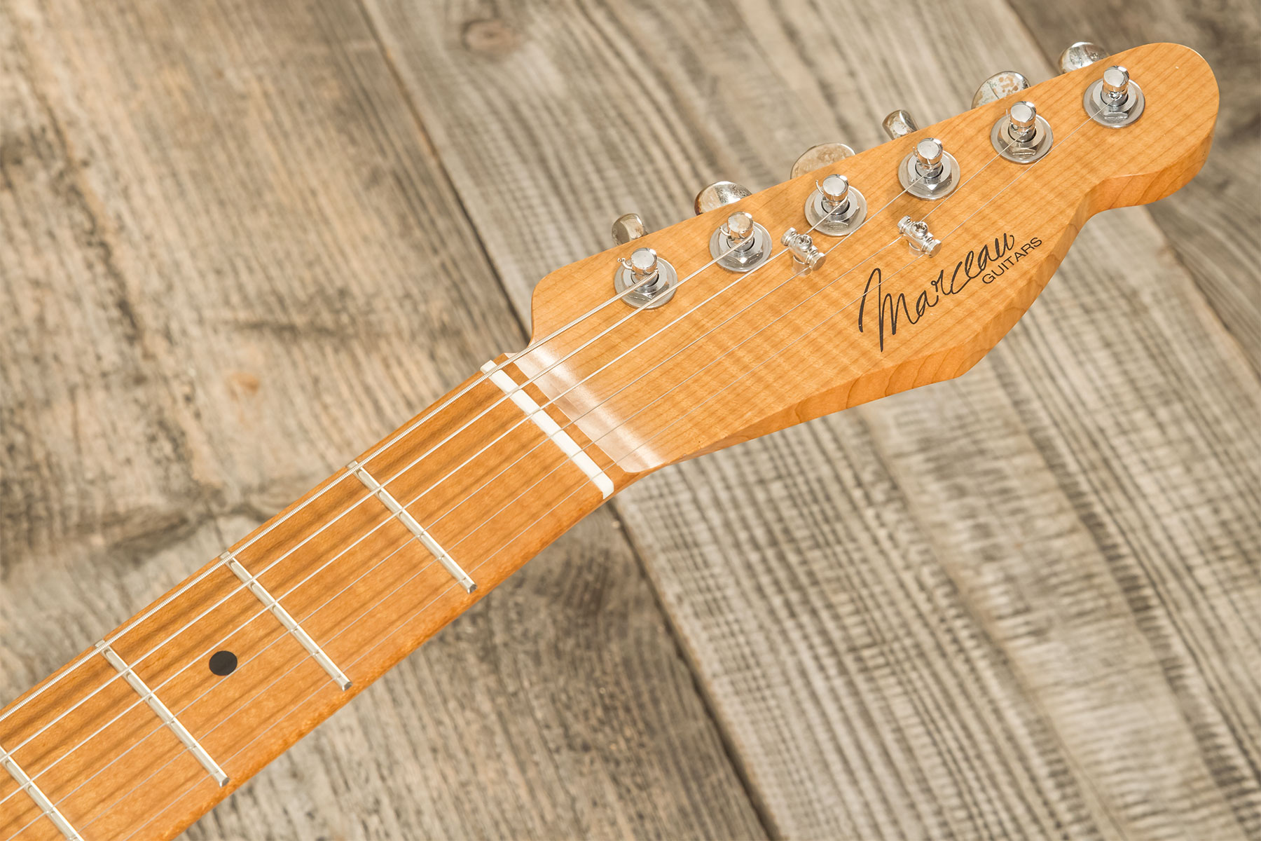 Marceau Guitars Elegante Traditional 2s Ht Mn #t316324 - Soft Relic 3 Tons Burst - Televorm elektrische gitaar - Variation 11