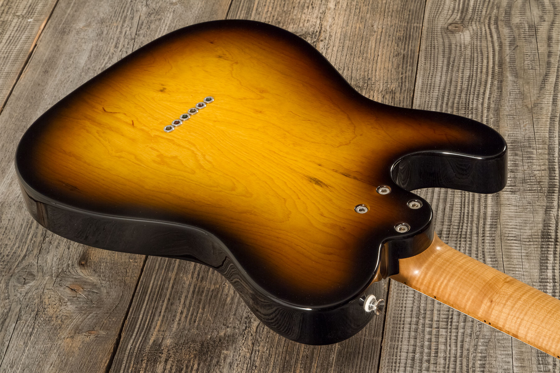 Marceau Guitars Elegante Traditional 2s Ht Mn #t316324 - Soft Relic 3 Tons Burst - Televorm elektrische gitaar - Variation 7