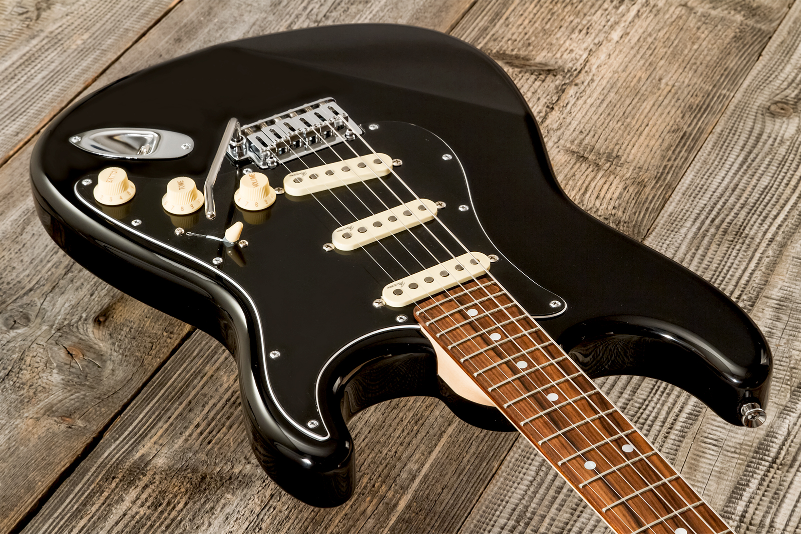 Marceau Guitars Experience Traditional 3s Trem Pf #t226724 - Black - Elektrische gitaar in Strat vorm - Variation 2