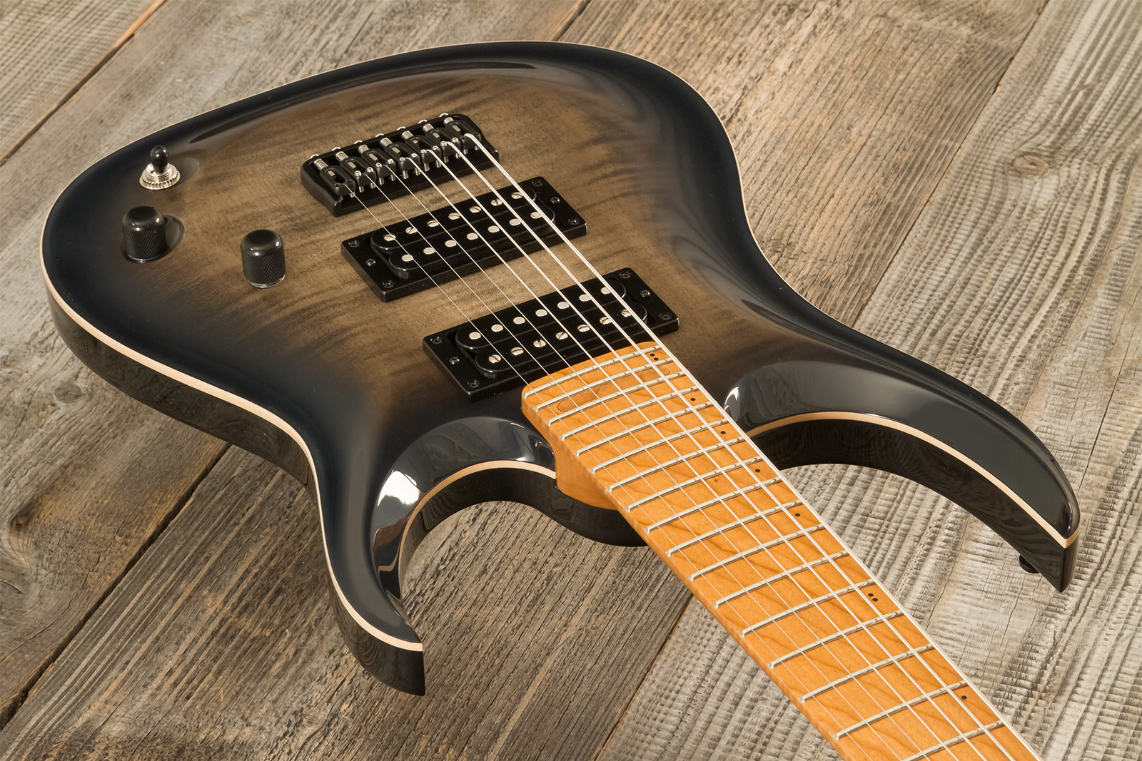 Marceau Guitars Redoutable Standard 7c 2h Ht Ric #s43824 - Burst - Metal elektrische gitaar - Variation 2