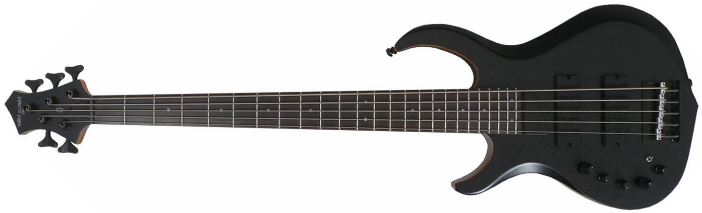 Marcus Miller M2 5st Bks Gaucher Lh Active Rw - Black Satin - Solid body elektrische bas - Main picture