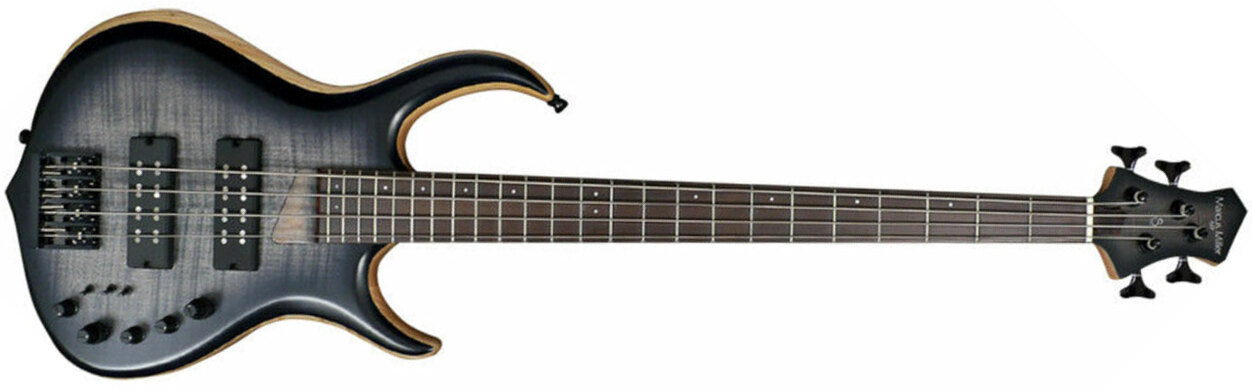 Marcus Miller M7 Ash 4st 2nd Generation Eb Sans Housse - Trans Black Satin - Solid body elektrische bas - Main picture