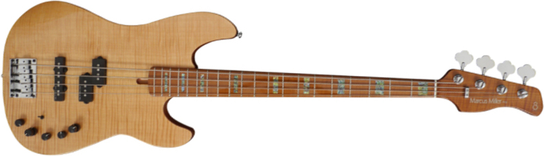 Marcus Miller P10 Alder 4st Active Mn - Natural - Solid body elektrische bas - Main picture