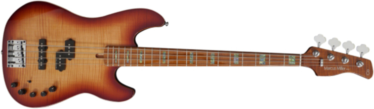 Marcus Miller P10 Alder 4st Active Mn - Tobacco Sunburst - Solid body elektrische bas - Main picture