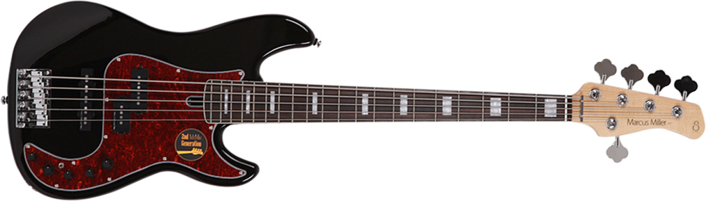 Marcus Miller P7 Alder 5st 2nd Generation 5c Active Eb Sans Housse - Black - Solid body elektrische bas - Main picture