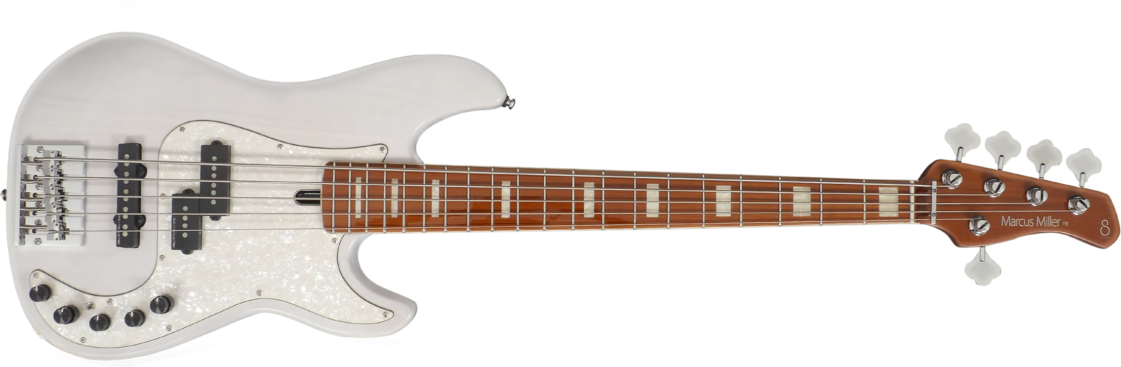 Marcus Miller P8 5st 5c Active Mn - White Blonde - Solid body elektrische bas - Main picture